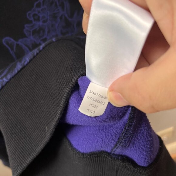 Athleta Triumph Hoodie Astial Bloom Black - Size Small - Picture 2 of 5